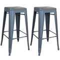 Amerihome Indoor/Outdoor 30" Metal Bar Stool Set, PK2 BSZGM302PK